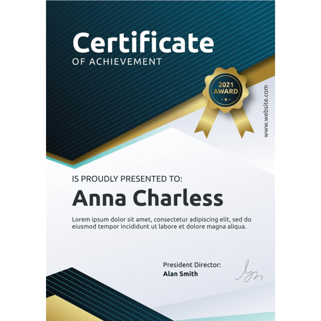 Preview of Workshop Completion Certificate